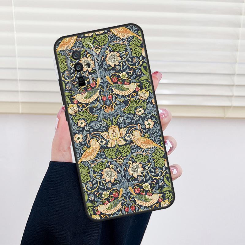 

William Morris Cover For Xiaomi 15 14 13 Ultra 11T 12T 13T 14T Pro POCO X7 Pro X3 X5 X6 M6 F5 F6 Pro Case POCO F5