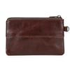 High-End Leather Change Bag, Small Card Bag, Genuine Leather Men'S And Women'S Casual Small Wallet, First Layer Cowhide Broken Silver Bag.