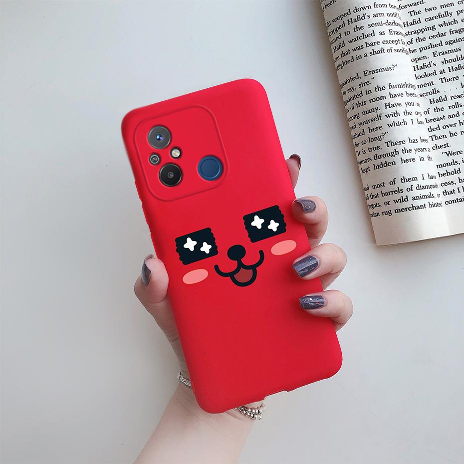 For Xiaomi Redmi 12C Case Cute Love Heart Phone Case Bumper Back Shockproof Soft TPU Cover For Redmi 12C 12 C Case Fundas 6.71''
