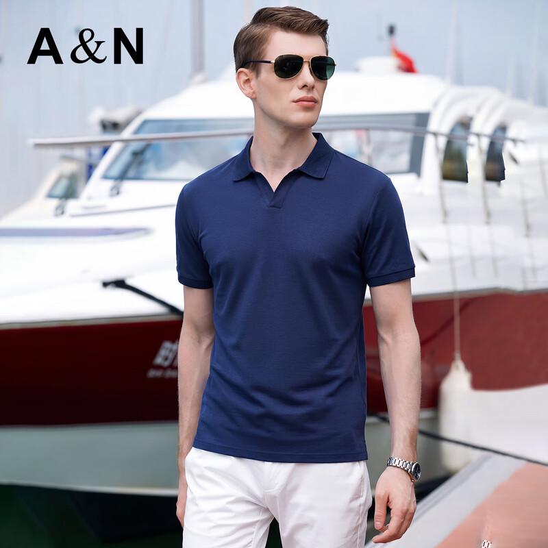 Men's Cool-Touch Anti-Static Business Casual Short Sleeve Polo Shirt