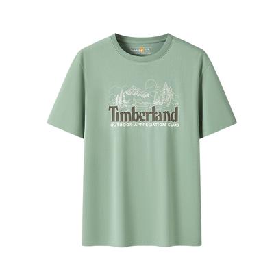 Lässiges Atmungsaktives Rundhals Kurzarm T-Shirt Herren Tops Grün A6B8V-EC6
