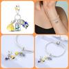 S925 Silver Princess Skirt Pumpkin Carriage Rose pendant bead Fit Bracelet DIY Jewelry Making For Women Gift