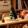 Christmas Gift for Colleagues Tree Phone Stand, 3D Printed Creative Desk Holder Cell Stand Phone, Festive Holiday Desktop Decor Home Office Dormitory