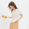 Sancai 2026 Summer Floral Print Round Neck T-Shirt