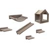 Cat Climbing Wall - KERBL - MONTE BALDO - 6 Pieces - Grey - Spacious Niche