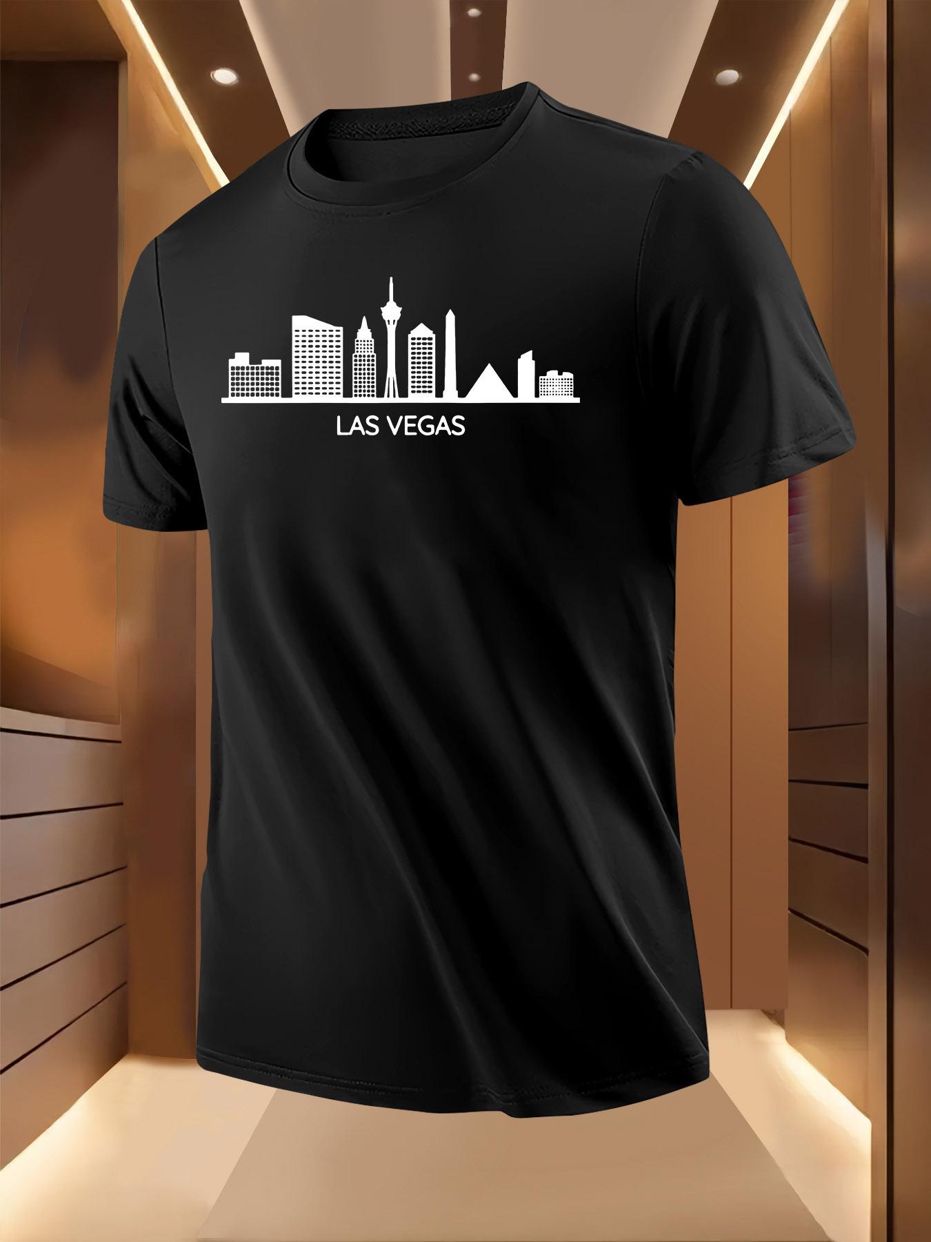 Las Vegas Cityscape Graphic Tshirt - Breathable Lightweig... XXXXL