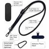 Adjustable Crossbody Phone Lanyard with Quick-Release Buckle, Padded Shoulder, Hands-Free for Phones, Walkie Talkie