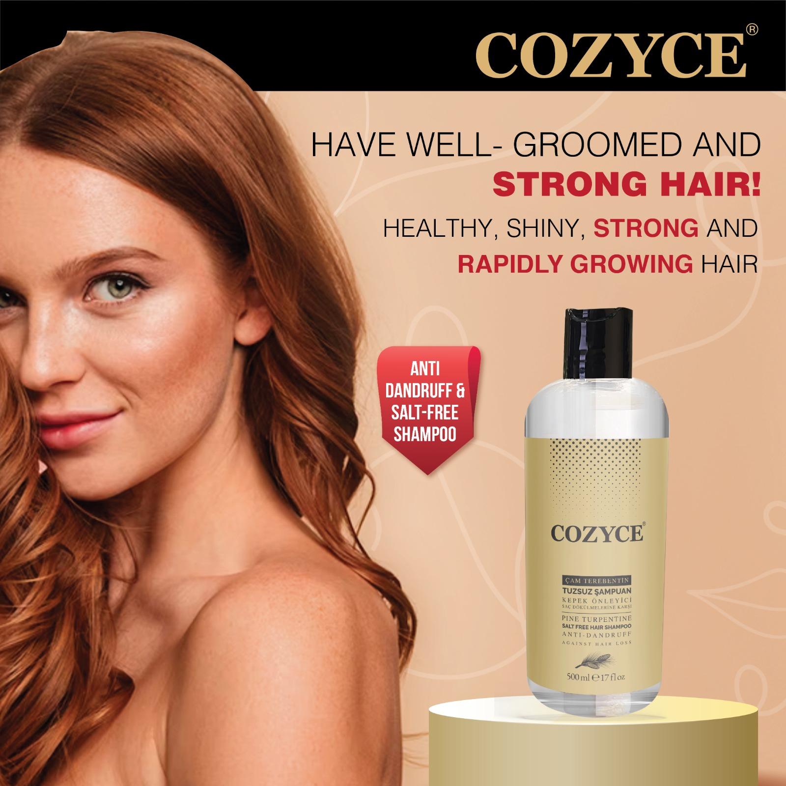 

Pine Turpentine Anti-Dandruff & Cozyce Salt-Free Shampoo 500 ML