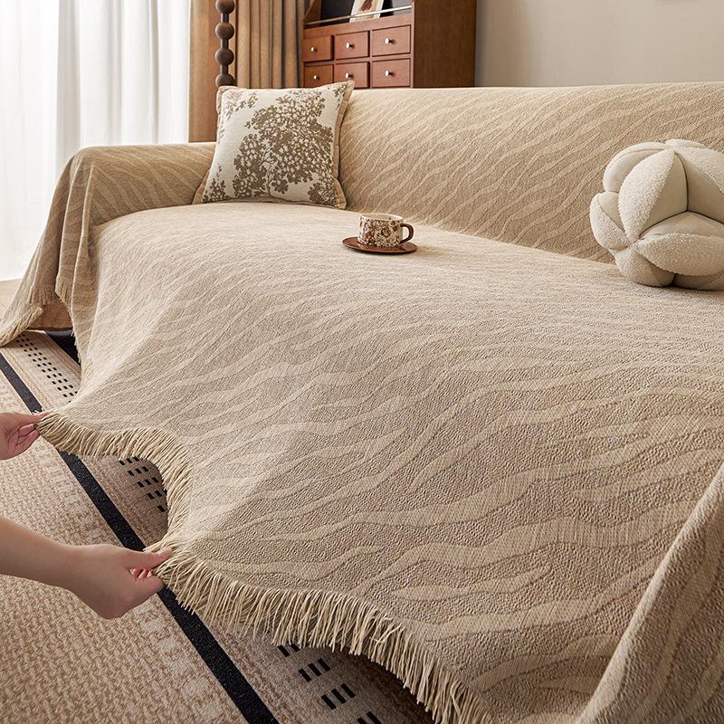 Universal Non-slip Chenille Sofa Cover - All-season, One-piece Throw Blanket