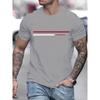 Men's Summer Short Sleeved T-shirt 100% Cotton High Street Loose Fashion High Quality Short Sleeve Loose Sports Shirt