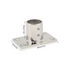 1Pc Boat Handrail Fitting Rectangular Base Silver Rugged Rustproof Boat Deck Handrail Rectangular Base 90° for Boat Marine Yacht