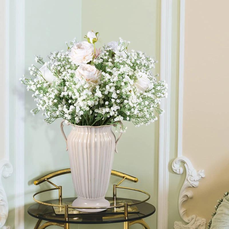 5/10Pcs Artificial Flowers Bouquet Plastic Gypsophila Fake Flower for Wedding Centerpieces Babys Breath Party Home Room Decor