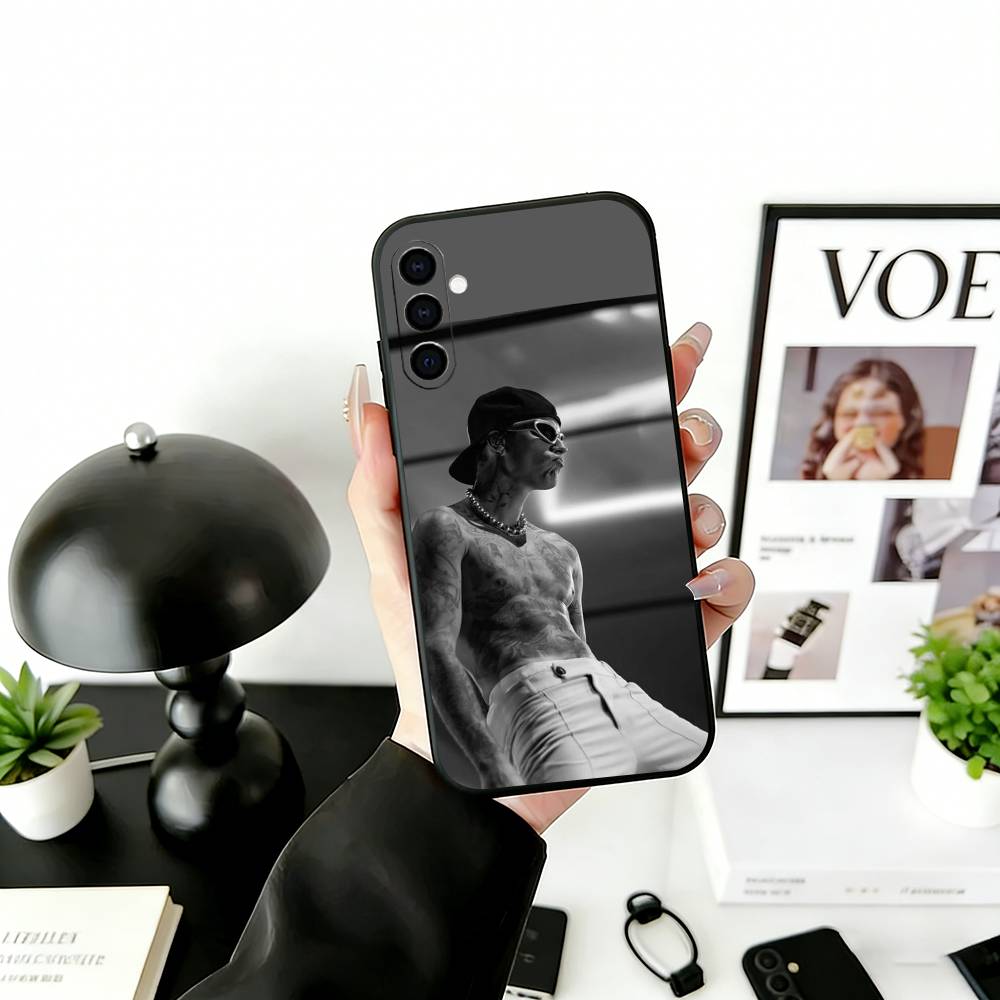 S-Singer Beliebers Phone Case Black Silicone Soft For Samsung Galaxy A73,A72,A71,A70,A53,A52,A51