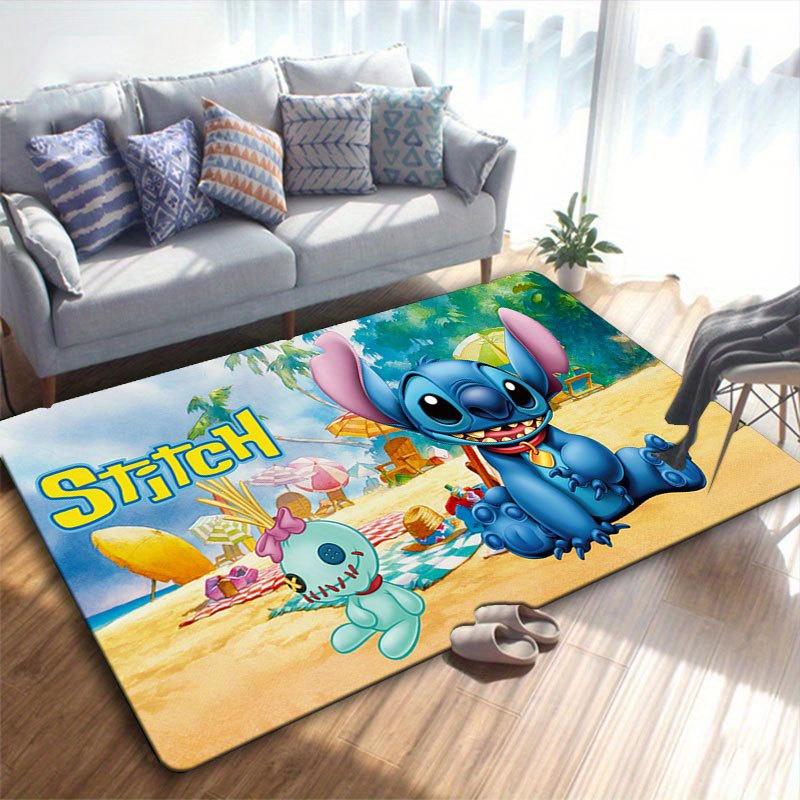 1 buc Covor cu model Disney Lilo și Stitch Covoraș de zonă Covor antiderapant Lavabil manual Preș pentru podea Potrivit pentru Sufragerie Dormitor Decor Acasă