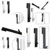 Durable Stainless Steel Towel Holder For Bathroom Glass Shower And Door Walls