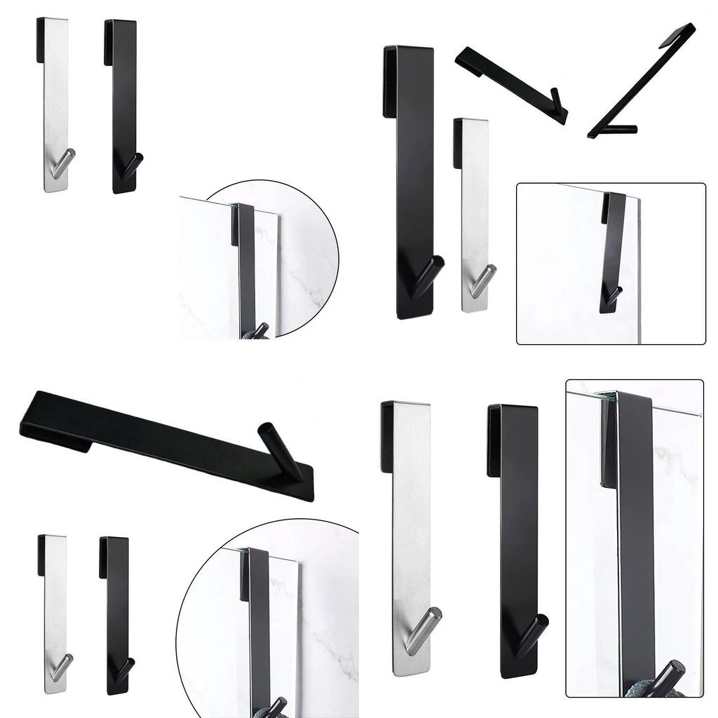 Durable Stainless Steel Towel Holder For Bathroom Glass Shower And Door Walls