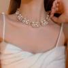 Two-Piece Light Luxury Choker Pearl Jewelry Sets Accessory Necklace Set  Banquet
