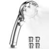 Shower Head with 6 Water Flow Bubbles That Penetrate Deeply Into the and Superior Mist Shower Head with Nano Water Water High Water Easy Compatible