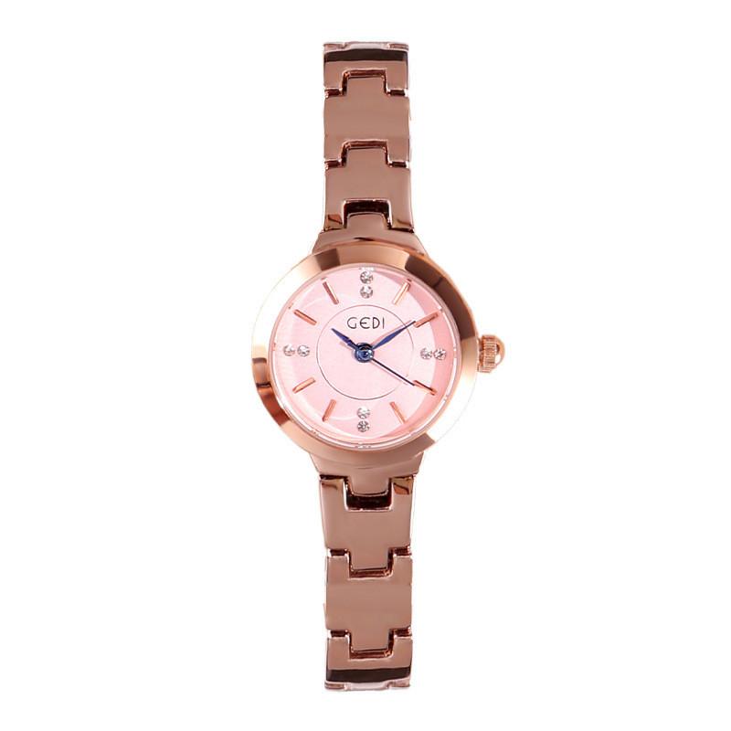 Gedi Ladies Rose Gold Quartz Watch With Waterproof Feature For Fashionconscious Women