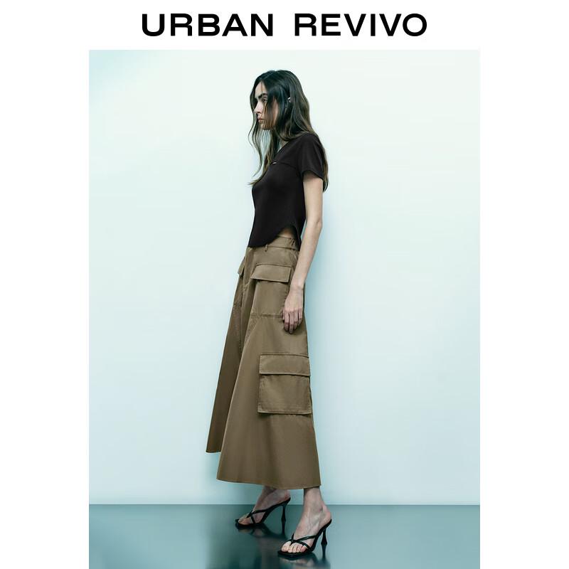 UR 2025 Spring Women's Hollow-Out Short Sleeve T-Shirt