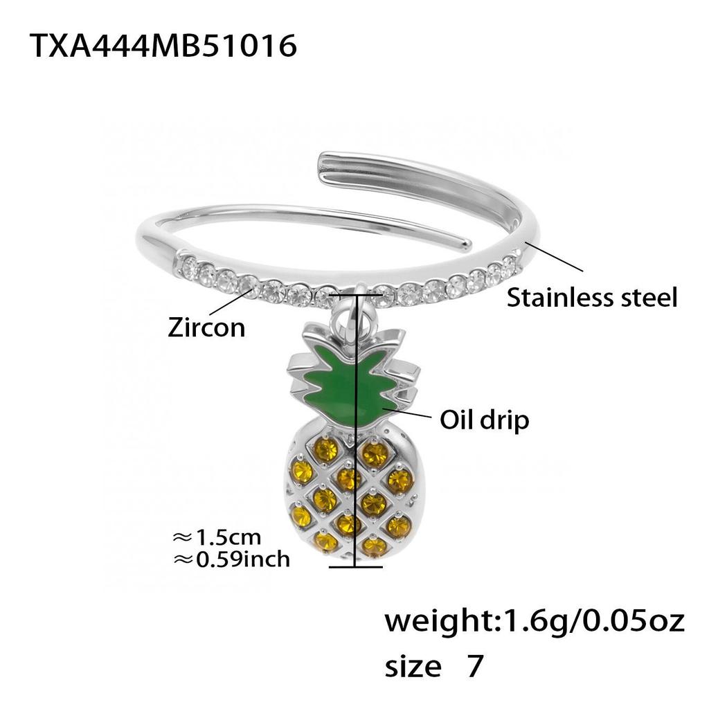 Oumeka Ocean Stainless Steel Zircon Crab Seashell Necklace & Bracelet Set