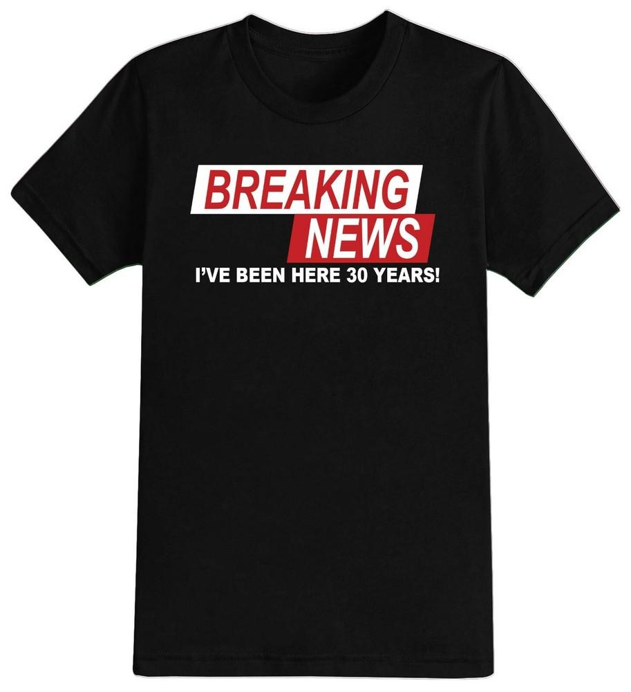 Men's 30th 40th 50th 60th 70th 2023 Birthday T-Shirt Breaking News Mens Gift