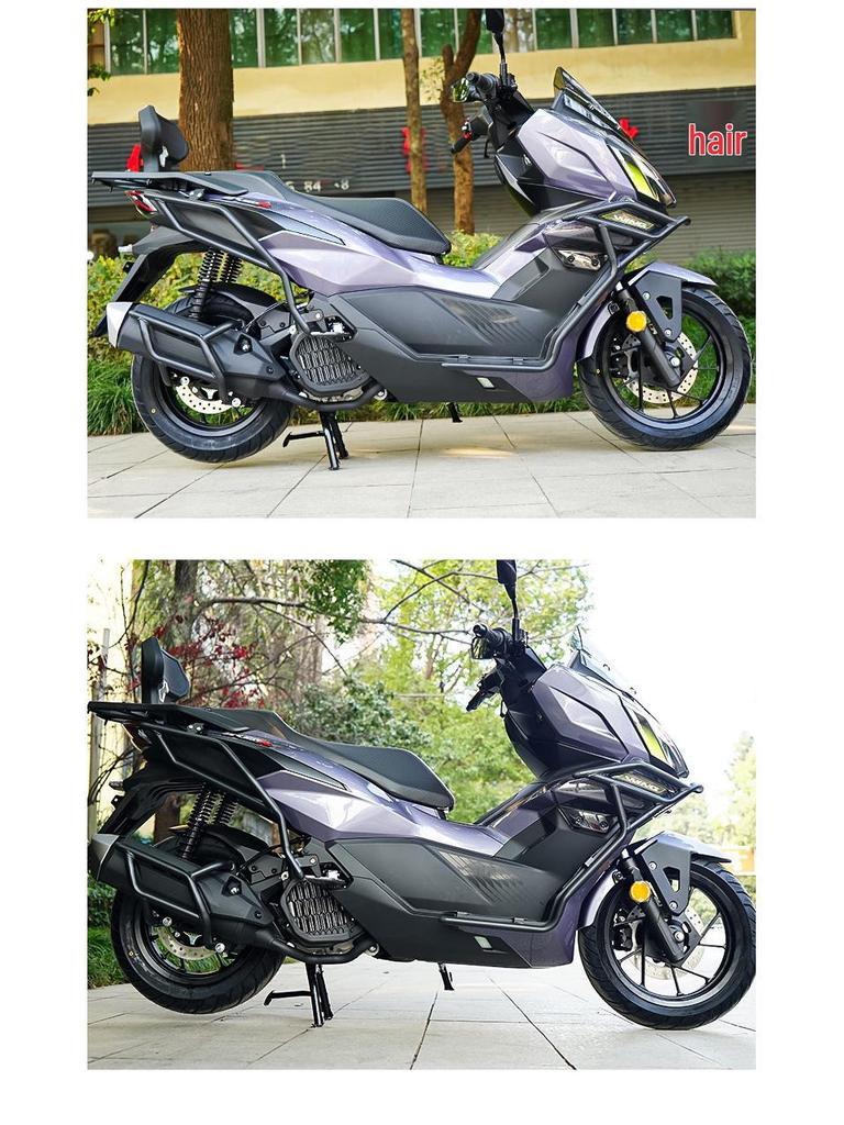 Stepless SR150R Bumper Bars with Exhaust Protection & Comfort Backrest Modification