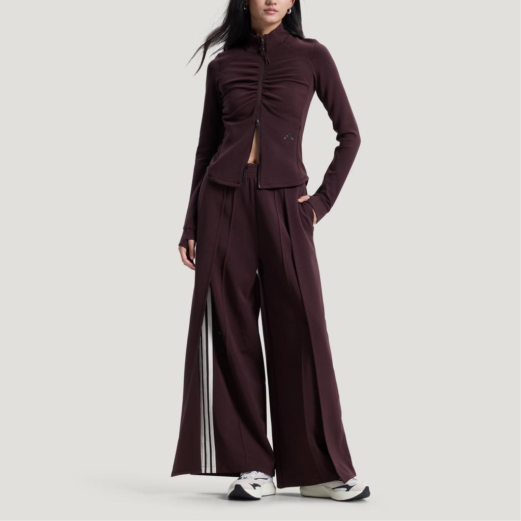 adidas X Samuel Gui Yang Co-Created Pleat Wide High-Waisted Loose-Fit Sports Casual Pants Women Pants KU5378