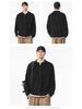 Men's Washed Two-Piece Look Long Sleeve American Streetwear Loose Heavyweight Plus Size Top 550