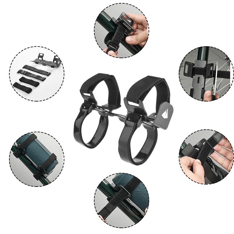 Vylepšený držák na kolo s popruhem na láhev pro většinu přenosných reproduktorů