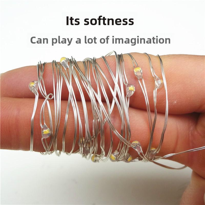 Starry LED String Lights: Decorative Battery-Operated Copper Wire Lights for Festivals and Room Décor