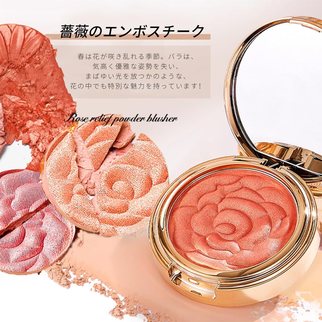 SWEET NIGHT Cheek Premium Rose Flower Blush 8 Shades Natural Flush and Vibrant Rose Design That Tickles the Girlish Available. Color. Heart.