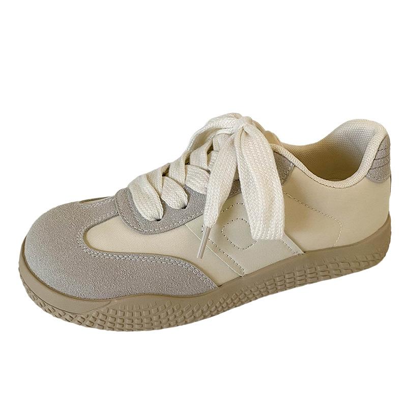 

BE-6783 Latex insole/mango head board shoes women s shoes autumn 2024 new German training shoes casual little white shoes 40 бежевий