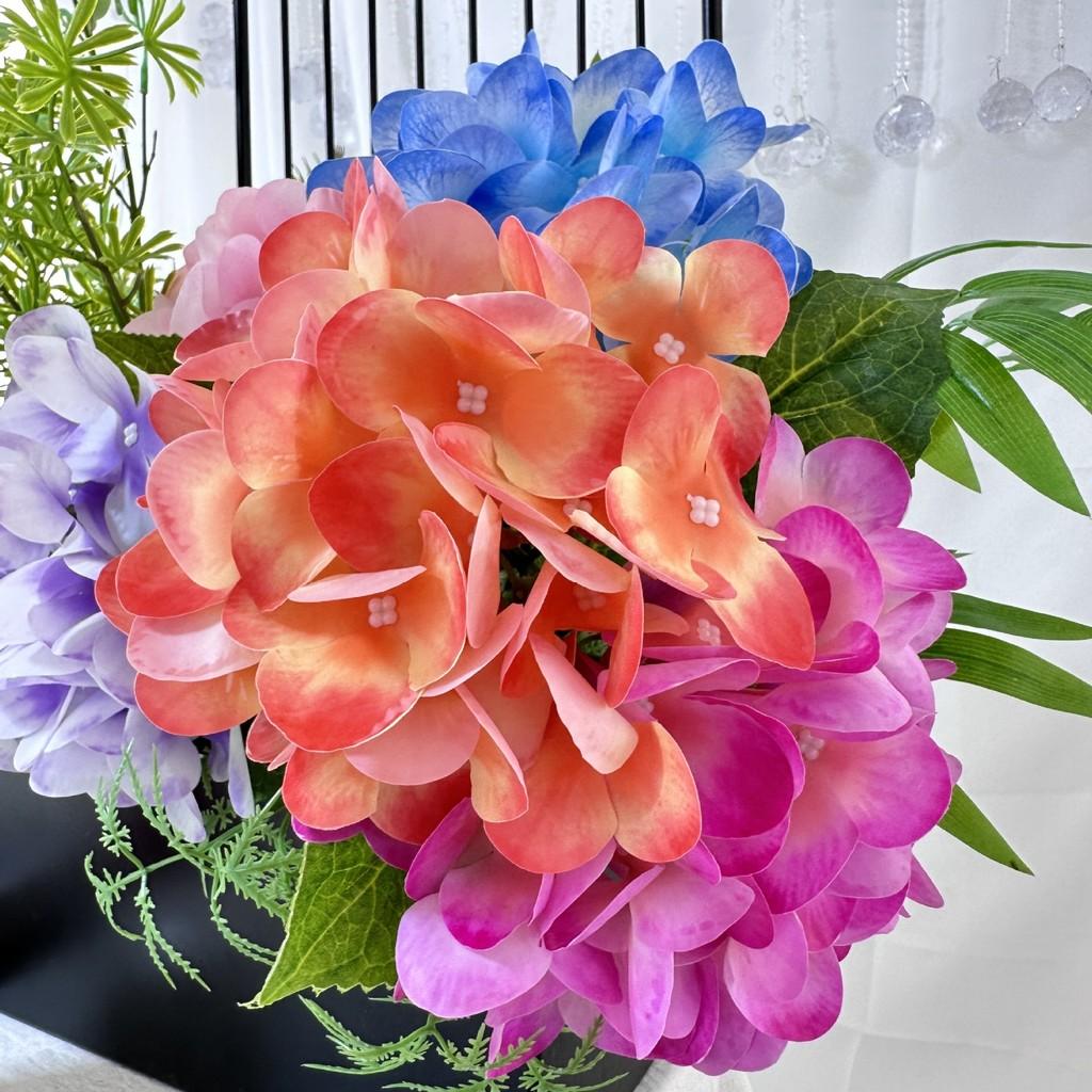 Artificial Hydrangea Flower Wedding Hotel Restaurant Desktop Ornament Decoration