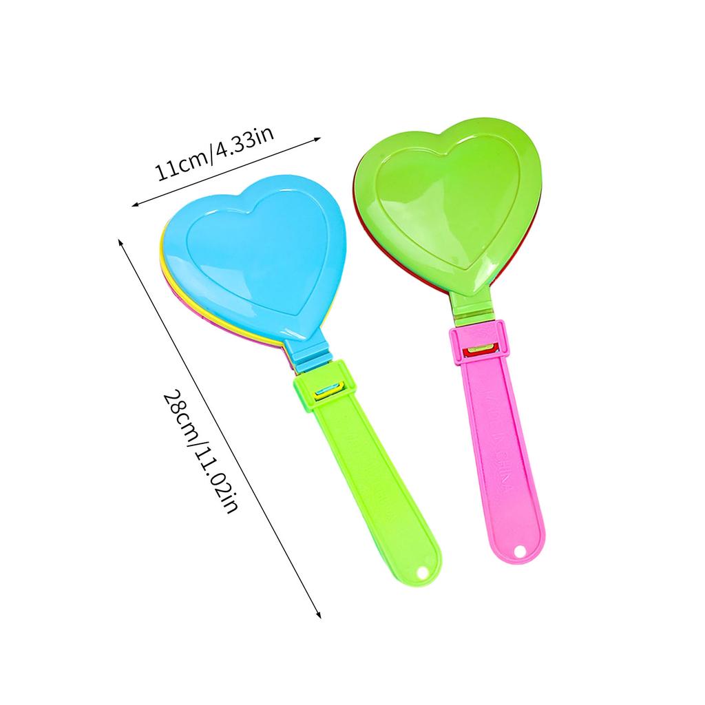 Pack Of 4 Portable Hand Clappers For Sports Events Parties Cheering With Loud Noise Eco Friendly Recycled PP Material