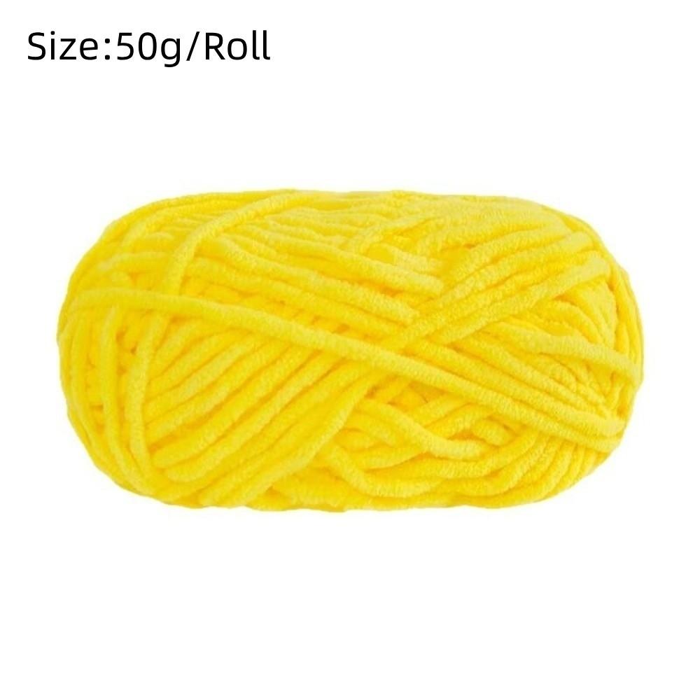 Soft Velvet Chenille Yarn Handmade Plush Yarn Chunky Yarn DIY Scarf Hat Crochet Chunky Doll Craft