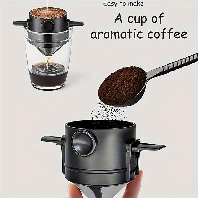 Coffee Filter Cup Portable Reusable Pour Over Coffee Maker Filter Mini Collapsible Paperless Coffee Dripper For Travel Camping
