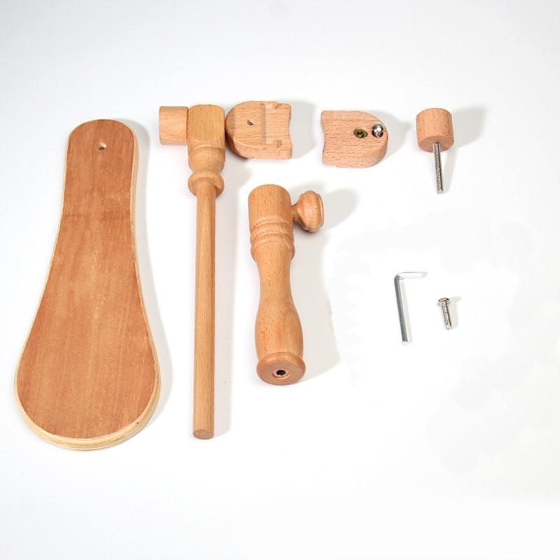 Wood Embroidery Stand with Repositionable Fabric Support, Smooth Components, and Rounded Edges During Needlework Tasks