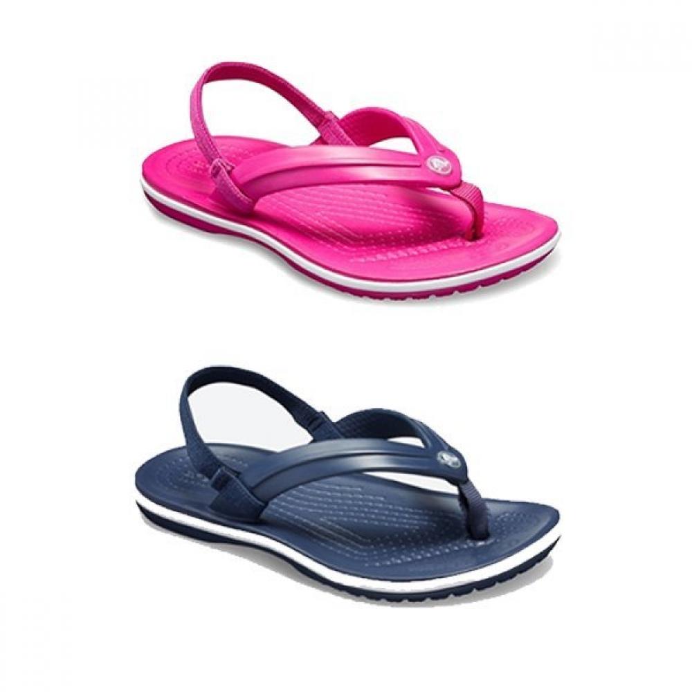 

Crocs Crocs Kids Croc Band Strap Flip 205777 Детские сандалии 2 типа Выберите 1