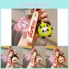 Chaveiro Adorável de Torrada de Panda Silicone Boneca de Pão Pingente de Comida Fofa Acessório