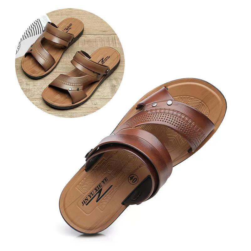 Men's Non-slip High-quality Casual Sandals Korean Style Beach Dual-use Slippers Summer Lightweight Hollow Breathable Sandals