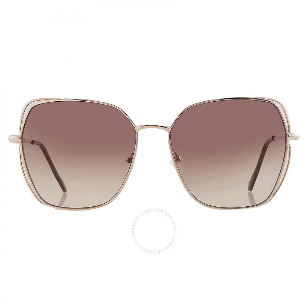 

Guess Factory Коричневые женские солнцезащитные очки с градиентом под бровями GF0416 32F 60