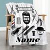 Tools44 Personalized Name Blanket Multi-purpose Customizable Blanket Ultra-Soft Throw For Chair Livingroom Seaside Bedding Four Seasons Universal