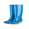Medium Tube Four-season Rain Shoes Women's Warm Special Shoes Medium Top Non-slip Water Boots Velvet Rain Boots Work