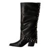 Steve Madden Womens/Ladies Leather Block Heel Cowboy Boots