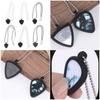 Adjustable Silicone Necklace Guitar Accessory Necklace for Guitar Pick Organization Electric Bass Musician Present