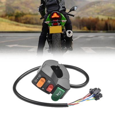 22mm Motorcycle Switch 3in1 7/8\" Accessories Black DC 12V