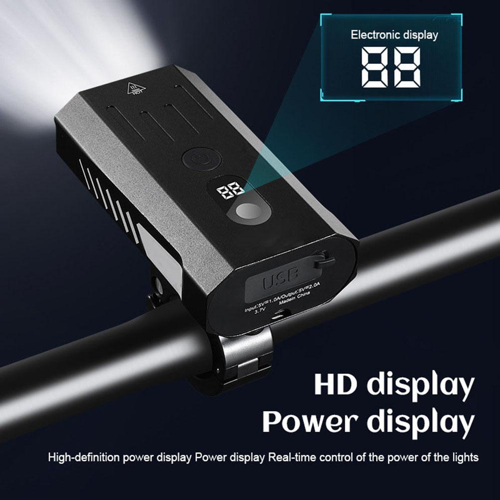 Super Bright Bike Front Light 800lm Rechargeable Auto Sensing Bike Headlight with 5 Light Modes for Cycling Hiking
