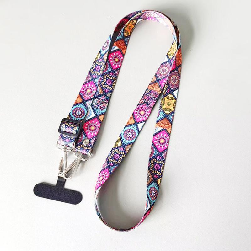 

Универсальный регулируемый шнурок для мобильного телефона через плечо, шейный ремешок, подвесной шнур, веревка против потери с прокладкой для всех чехлов для телефонов, ключей