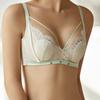 Sexy Breast Thin Breathable Latex Underwear Soft Wire Bra